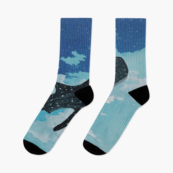 Item preview, Flying Cosmic Whale Shark on sky in blue sky of autumn designed and sold by MerryCrown.
