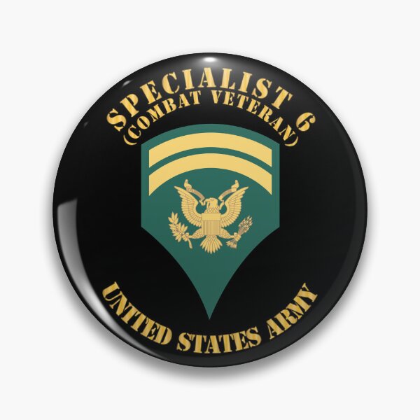Item preview, Army - Enlisted - SPEC 6 - Specialist 6  - Std - Combat Veteran X 300 designed and sold by Military Insignia Products.