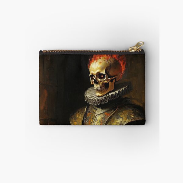 Item preview, The Flaming Knight fantasy horror haunted house portrait art designed and sold by Vintage Designs +.