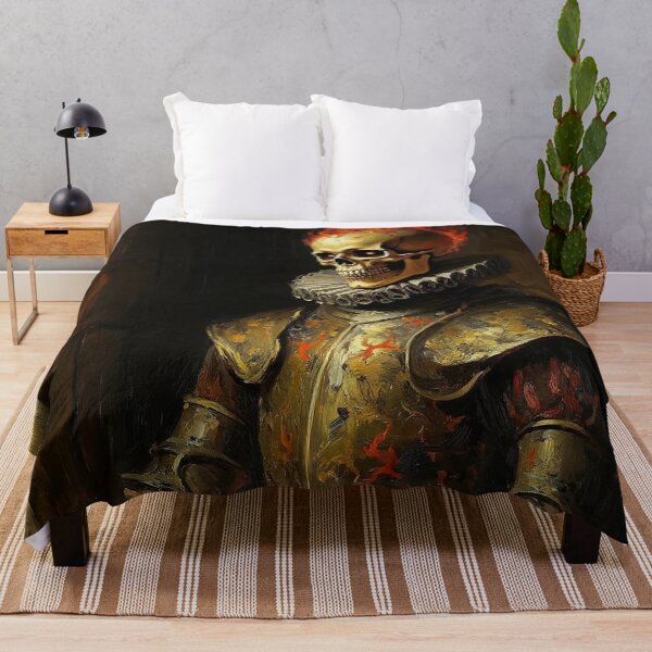 Item preview, The Flaming Knight fantasy horror haunted house portrait art designed and sold by Vintage Designs +.