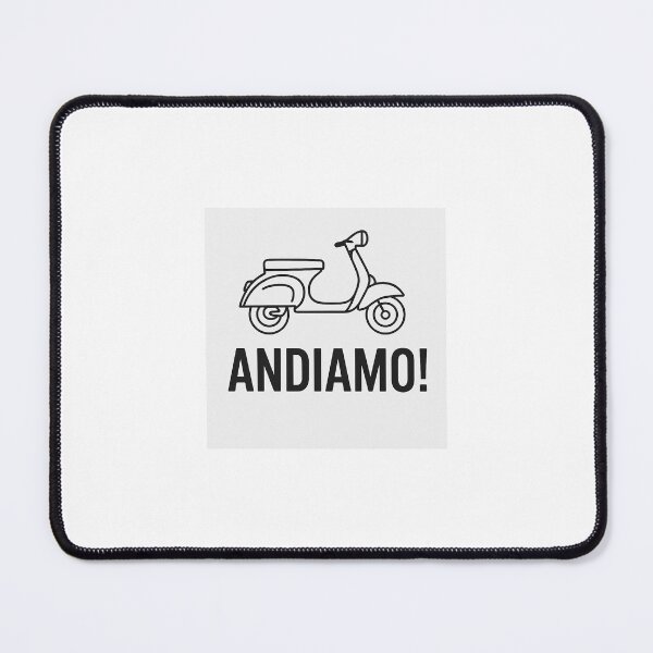Item preview, Andiamo! – Minimalist Vespa Design (Black & White) designed and sold by CamonicaVisual.