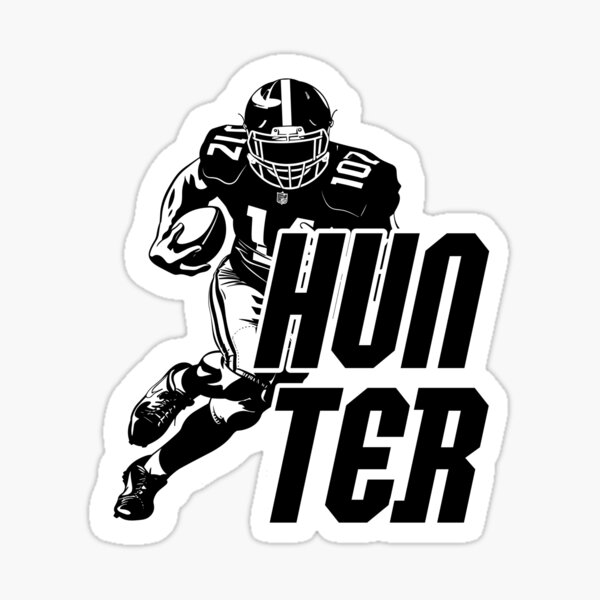 Aperçu de l'œuvre Hunter Football, incroyable fan, receveur large créée et vendue par smartrocket.