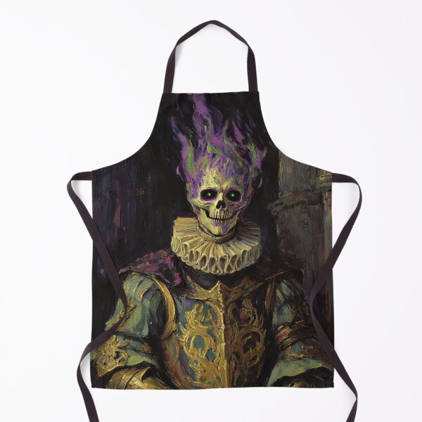 Item preview, The Flaming Knight fantasy horror haunted house portrait art designed and sold by Vintage Designs +.