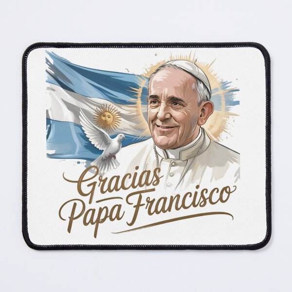 Item preview, Gracias Papa Francisco – Homenaje Religioso con Bandera Argentina designed and sold by JurenArt.