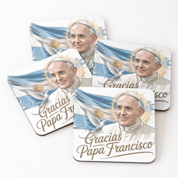 Item preview, Gracias Papa Francisco – Homenaje Religioso con Bandera Argentina designed and sold by JurenArt.