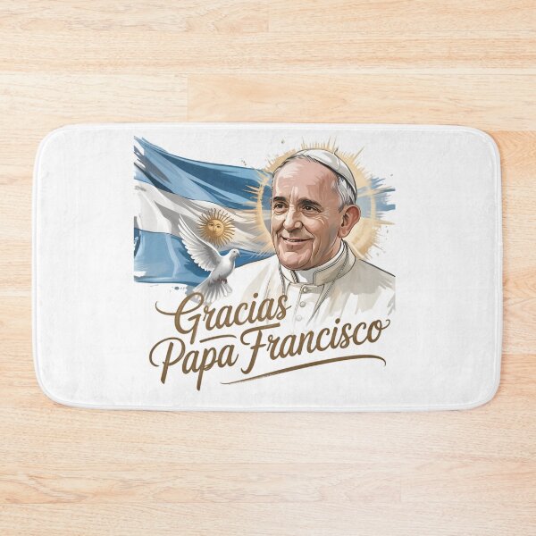 Item preview, Gracias Papa Francisco – Homenaje Religioso con Bandera Argentina designed and sold by JurenArt.