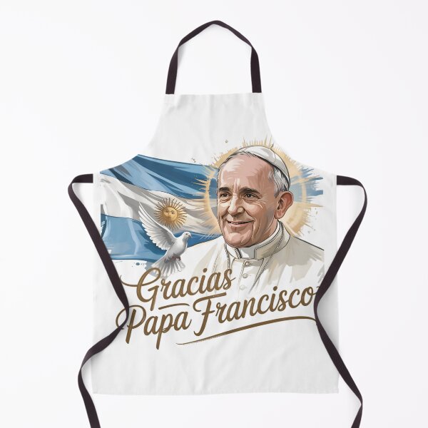 Item preview, Gracias Papa Francisco – Homenaje Religioso con Bandera Argentina designed and sold by JurenArt.