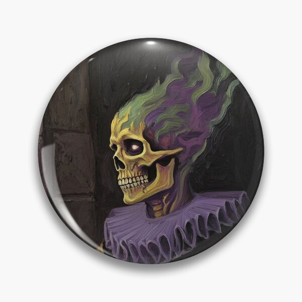 Item preview, The Flaming Knight fantasy horror haunted house portrait art designed and sold by Vintage Designs +.