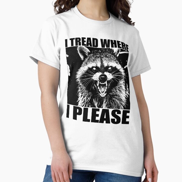 Item preview, Vintage Antifaschist "Ich gehe, wohin ich will" - | politisch | anarchistisch | | links | unregierbares wütendes Waschbär-Meme designed and sold by relcvrouaysArt.