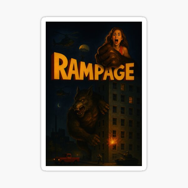Artikel-Vorschau von Rampage Game Art, designt und verkauft von Retr0Tshirts.
