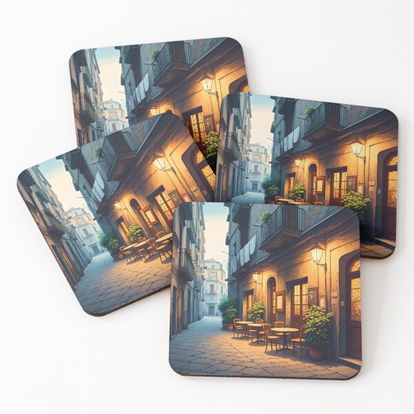 Item preview, Naples, Italy: Charming Old Town Café designed and sold by LSVart.