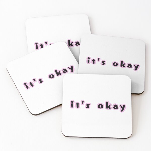 Item preview, it's okay pink designed and sold by CreativeKari.