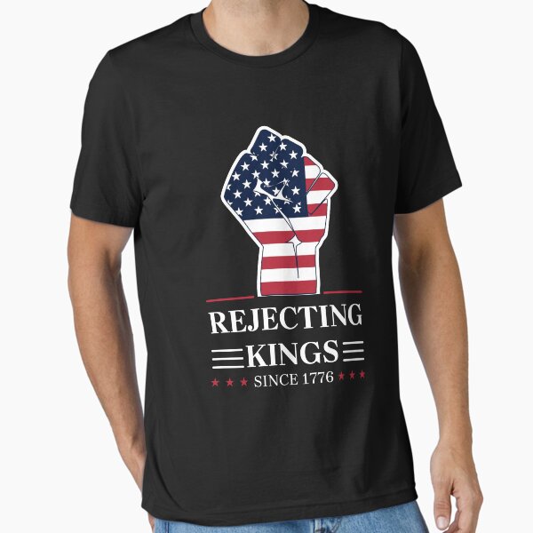 Artikel-Vorschau von Protestschild „Rejecting Kings Since 1776“, Anti-Trump-Protest, politischer Aktivist, designt und verkauft von Annietong.