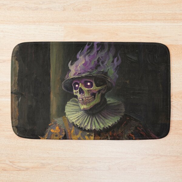 Item preview, The Flaming Knight fantasy horror haunted house portrait art designed and sold by Vintage Designs +.
