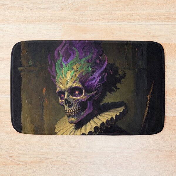 Item preview, The Flaming Knight fantasy horror haunted house portrait art designed and sold by Vintage Designs +.