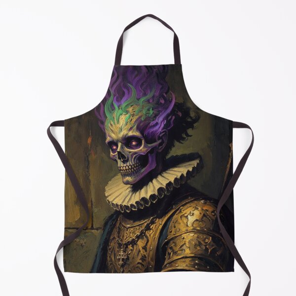 Item preview, The Flaming Knight fantasy horror haunted house portrait art designed and sold by Vintage Designs +.