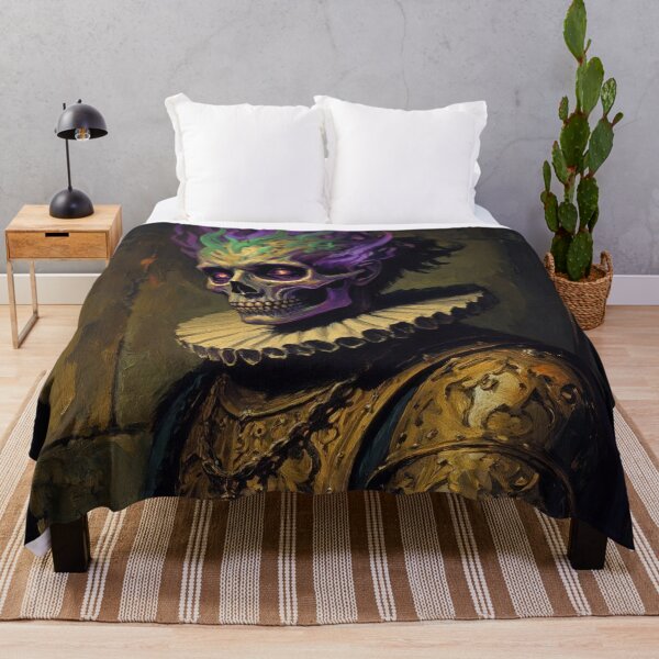 Item preview, The Flaming Knight fantasy horror haunted house portrait art designed and sold by Vintage Designs +.