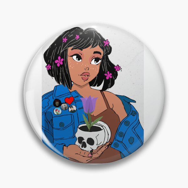 Item preview, Compota – Illustration with a floral attitude and a rebellious soul designed and sold by Compotica27.
