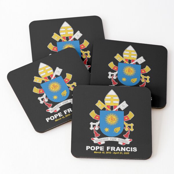 Item preview, RIP Pope Francis - Papal Coat of Arms Commemorative Art - March 13, 2013 to April 21, 2025 Pontificate Memorial designed and sold by Prints-N-Tees.