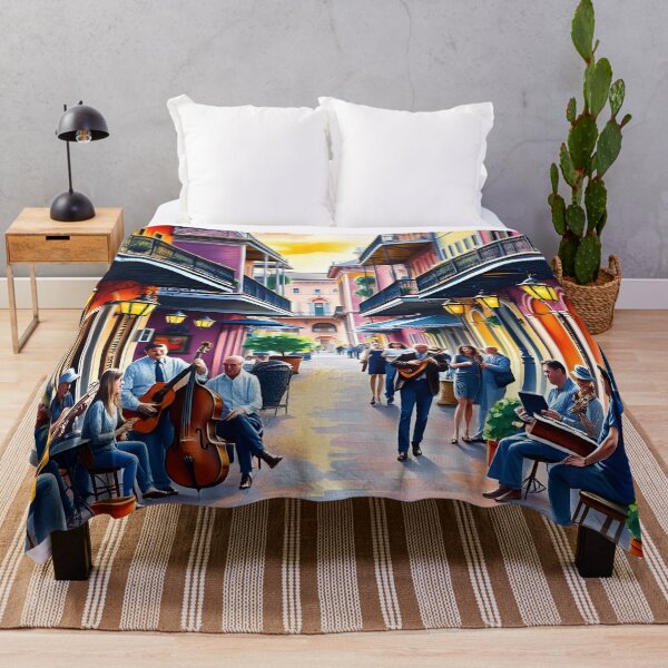 Item preview, French Quarter Jazz: Sidewalk Serenade in New Orleans designed and sold by LSVart.