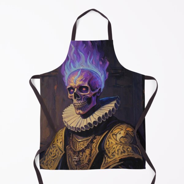 Item preview, The Flaming Knight fantasy horror haunted house portrait art designed and sold by Vintage Designs +.
