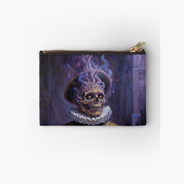 Item preview, The Flaming Knight fantasy horror haunted house portrait art designed and sold by Vintage Designs +.