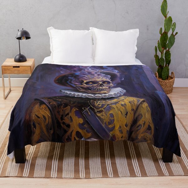 Item preview, The Flaming Knight fantasy horror haunted house portrait art designed and sold by Vintage Designs +.