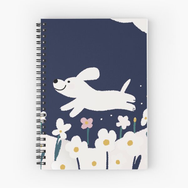 Item preview, Playful Puppy Floral Jump Pattern designed and sold by nanext.