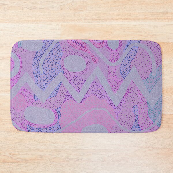 Item preview, Abstract Dots and Zigzagging Lines in Shades of Blue and Pink designed and sold by KaSaPo.