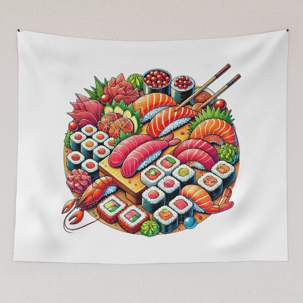 Item preview, An exquisite platter of premium sushi. designed and sold by CHAMP639.