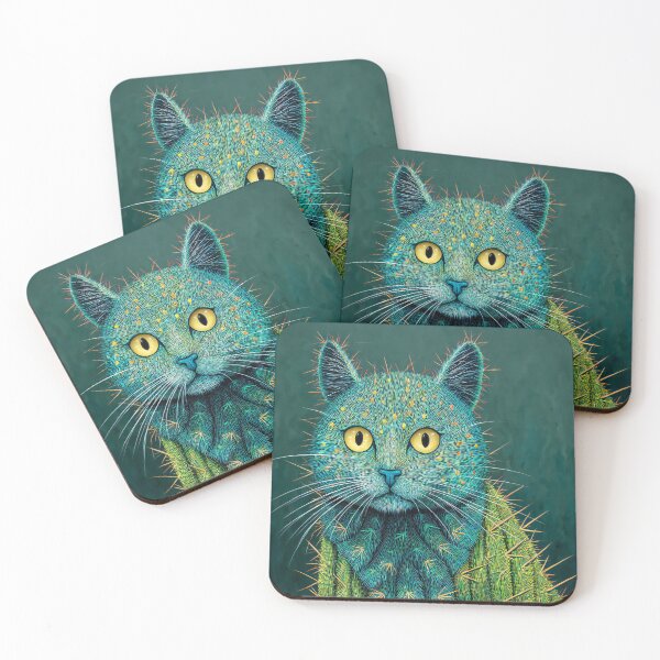 Item preview, Cactus Cat with Spikes designed and sold by prettykaler.