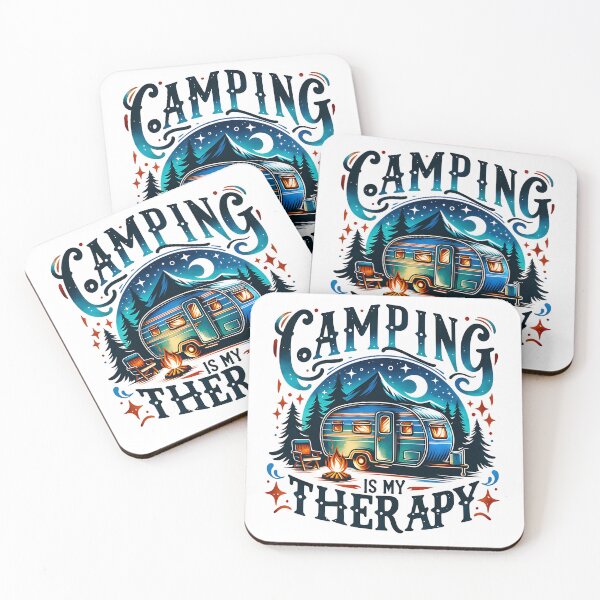 Item preview, Camping Is My Therapy : Gear Up for Peace & Adventure designed and sold by teslego-store.