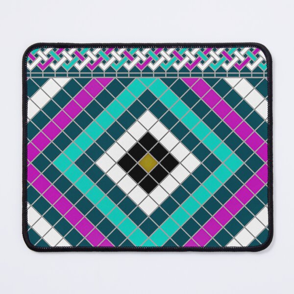 Item preview, Purple & Turquoise – Amazigh Islamic Ethnic Pattern designed and sold by Tarjiart.