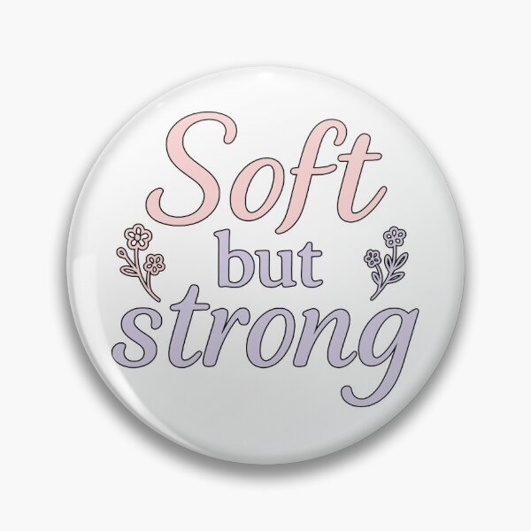 Item preview, Soft but Strong – Pastel Empowerment Typography designed and sold by Infinity Drip Design.