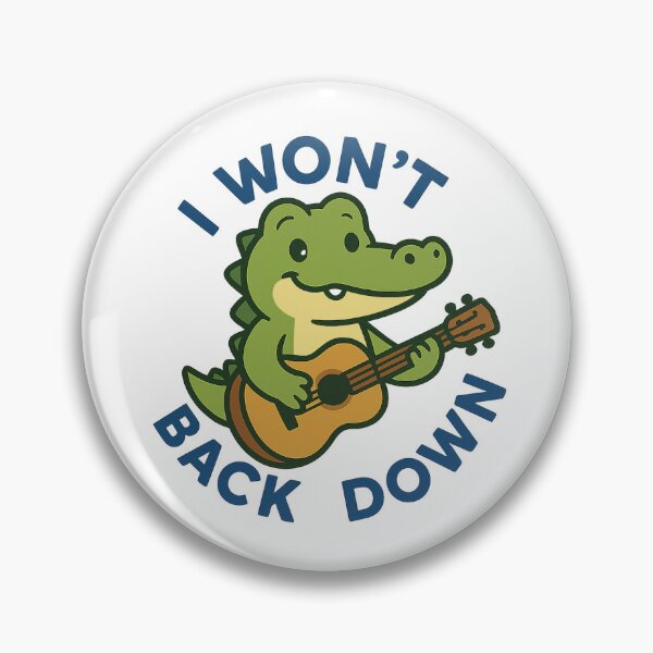 Item preview, I Won't Back Down Cute Gator designed and sold by Unique-Gator.