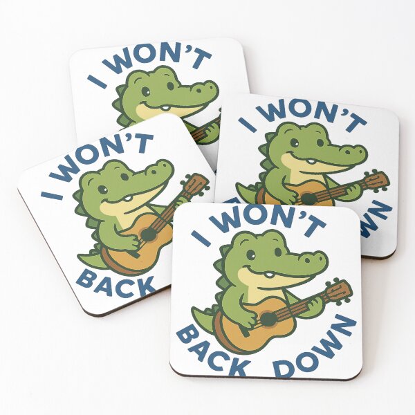 Item preview, I Won't Back Down Cute Gator designed and sold by Unique-Gator.