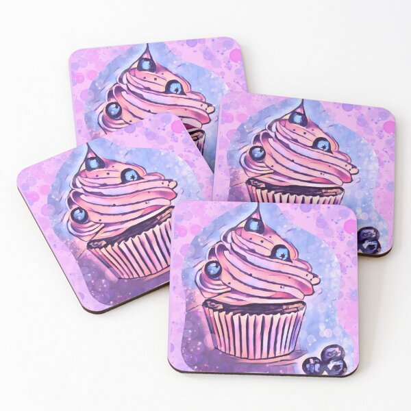 Item preview, Blueberry Cupcake Love Sticker Style designed and sold by MissDubehs.