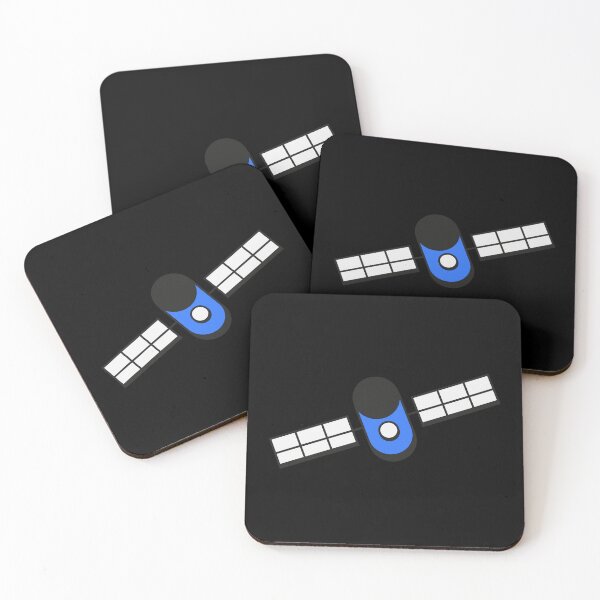 Artikelvorschau, Blauer Satellit – Minimalistischer Weltraumorbit Sticker entworfen und verkauft von AtlanticStore.