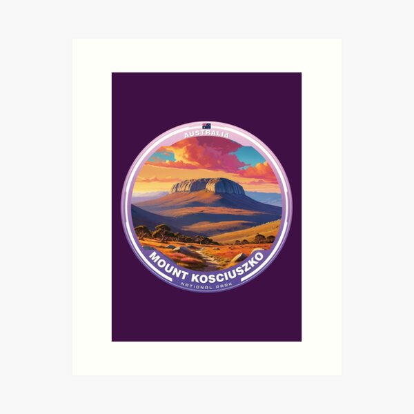 Item preview, MOUNT KOSCIUSZKO National Park Australia designed and sold by Thistle-TShop.