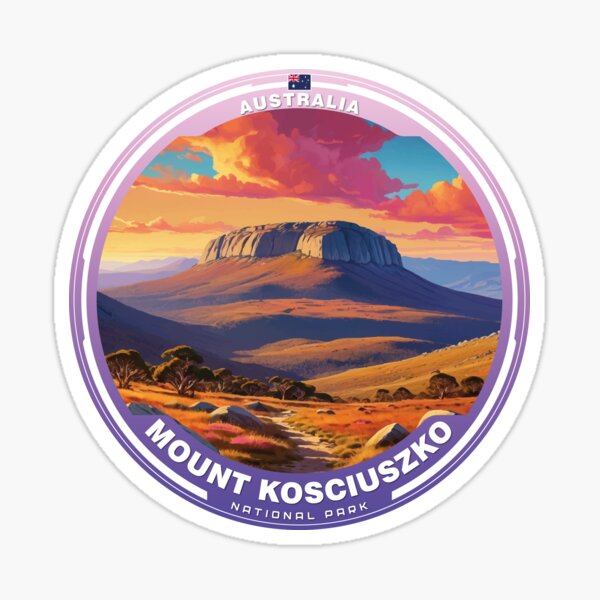 Item preview, MOUNT KOSCIUSZKO National Park Australia designed and sold by Thistle-TShop.