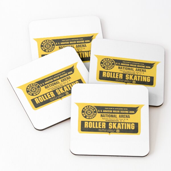 Item preview, National Arena Roller Washington D.C. Roller Skating Rink Sticker Decal Label  designed and sold by tislord.