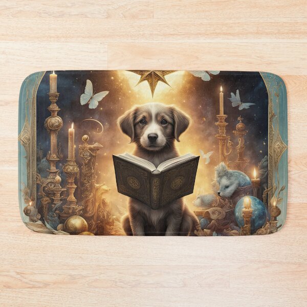 Item preview, Folk Art Puppy Apprentice Wizard designed and sold by Colin Bentham.