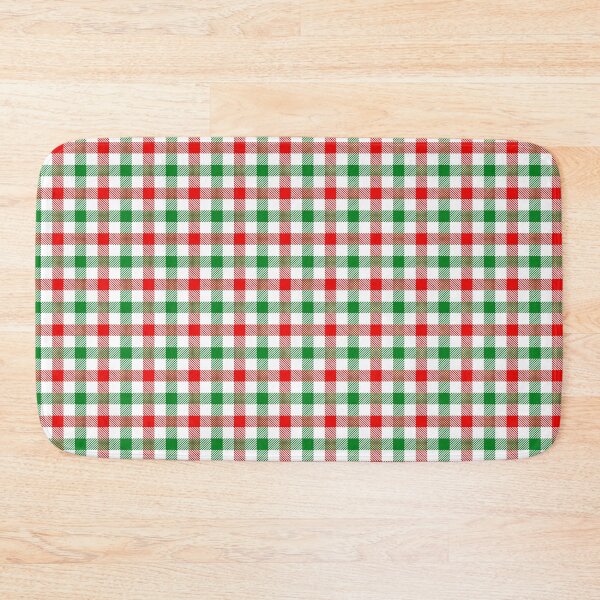 Item preview, Green, Red And White Gingham Print All Over Christmas Plaid designed and sold by Feeling Artsy.