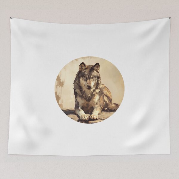 Item preview, Gray Wolf Digital Painting  designed and sold by SMARTKIT  DESIGNAGENCY.