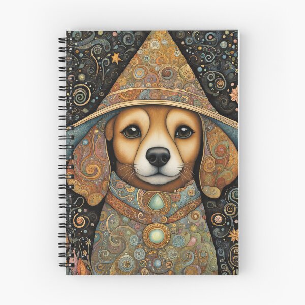 Item preview, Folk Art Puppy Apprentice Wizard designed and sold by Colin Bentham.