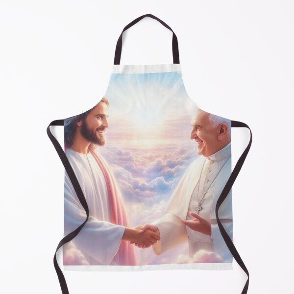 Item preview, Jesus Welcoming Pope Francis into Heaven designed and sold by sevenmountains.