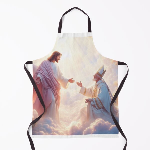 Item preview, Jesus Welcoming Pope Francis into Heaven designed and sold by sevenmountains.