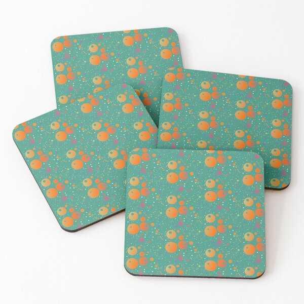 Item preview, Green blue orange color combination dots | creative irregular polka dot designed and sold by lausn.