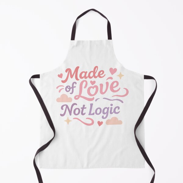 Item preview, Made of Love, Not Logic – Whimsical Romantic Typography designed and sold by Infinity Drip Design.