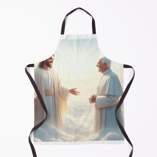 Item preview, Jesus Welcoming Pope Francis into Heaven designed and sold by sevenmountains.